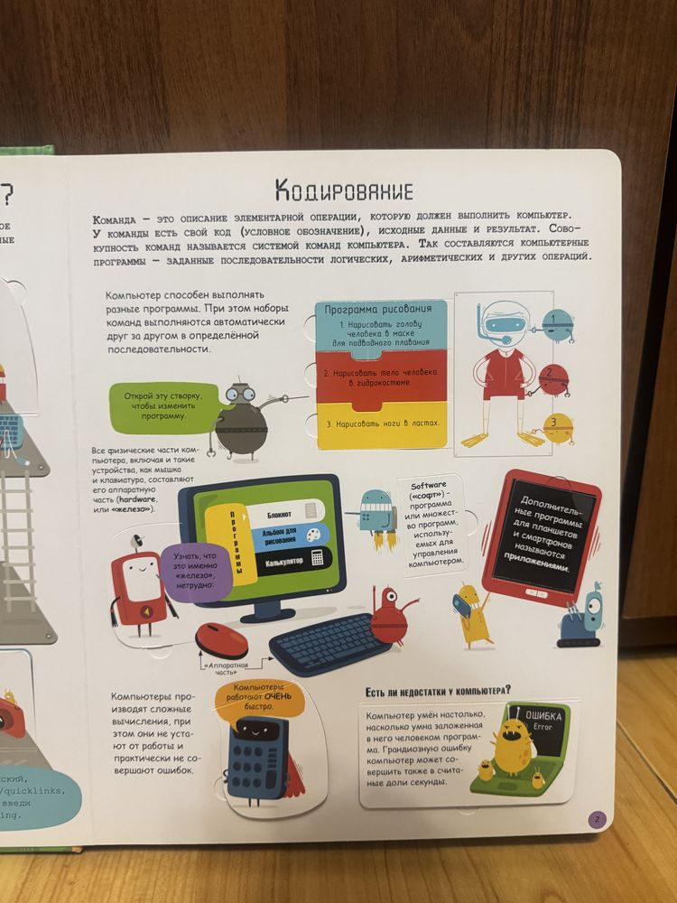 Продаю познавательную книжку с окошками про компьютеры