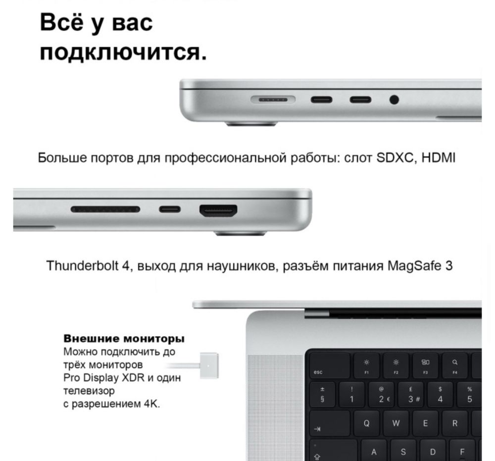 Macbook Pro диагональ 14 512 gb