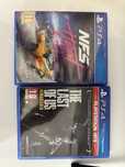 Игры на Ps Need for speed и The Last of us.