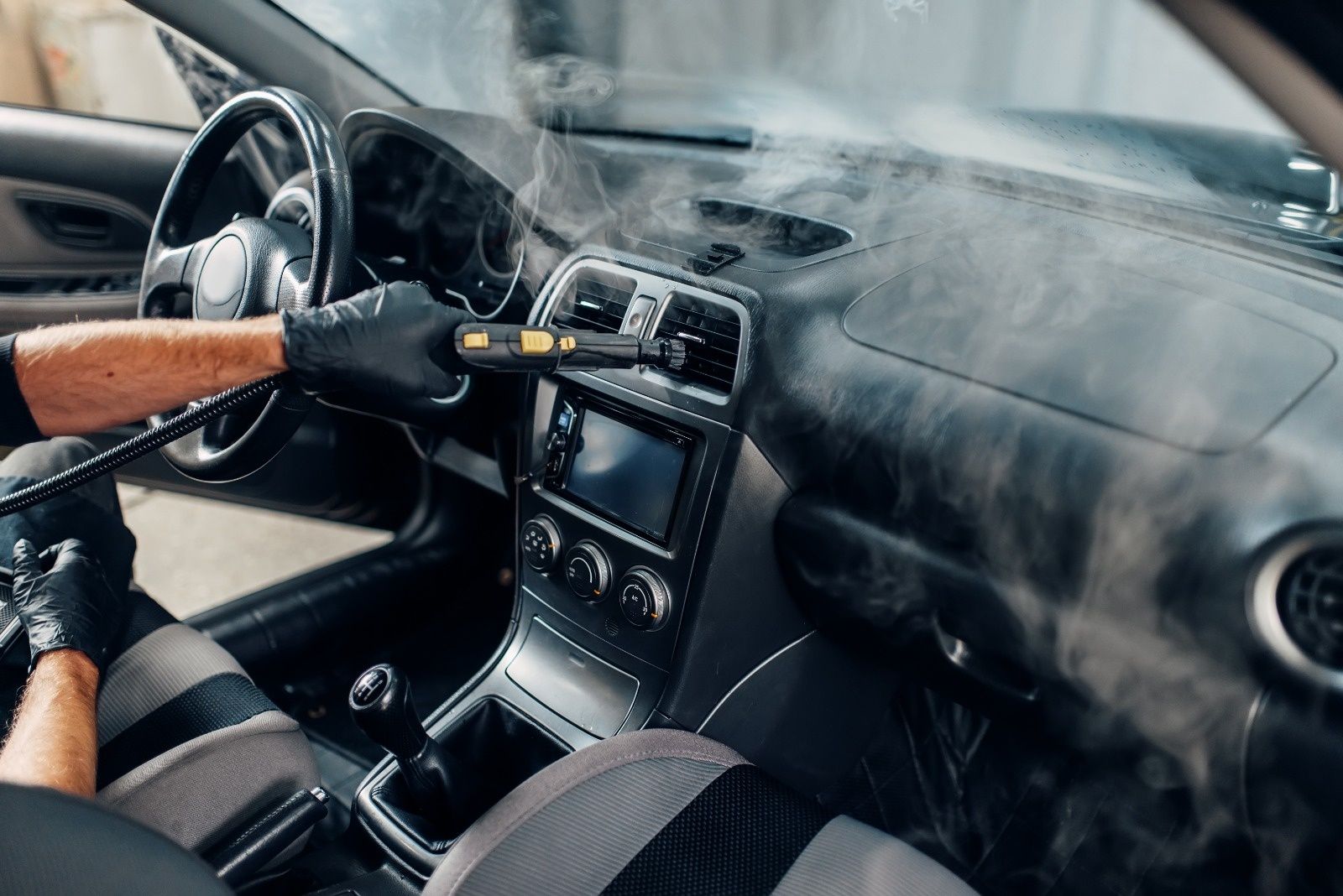 Химчистка салона авто аппаратная, химчистка по детальная, сухой туман