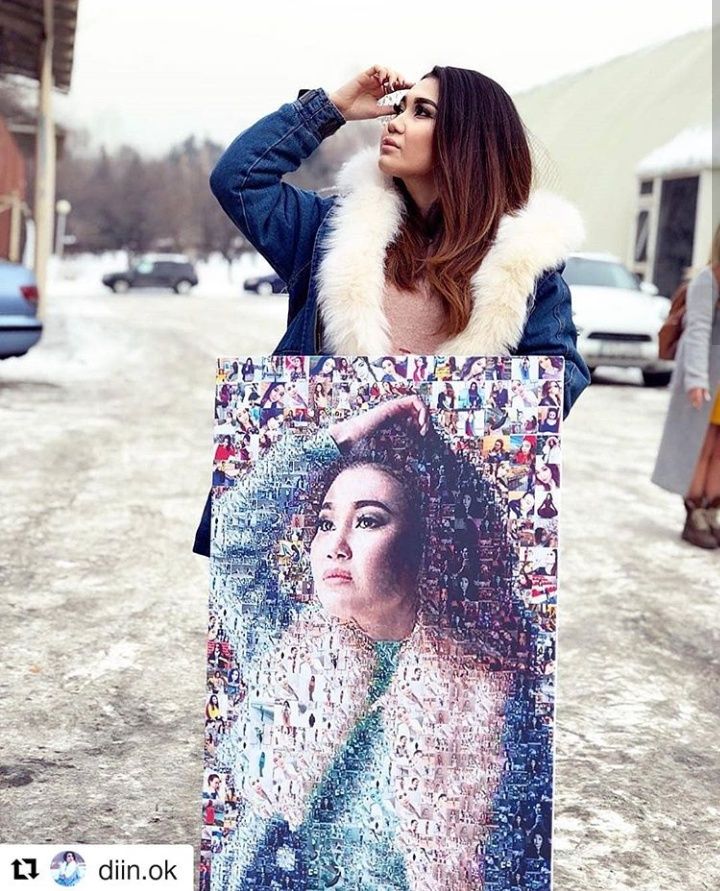 Фотомозайка дрим арт фотомазайка мозаика печать на холсте картина