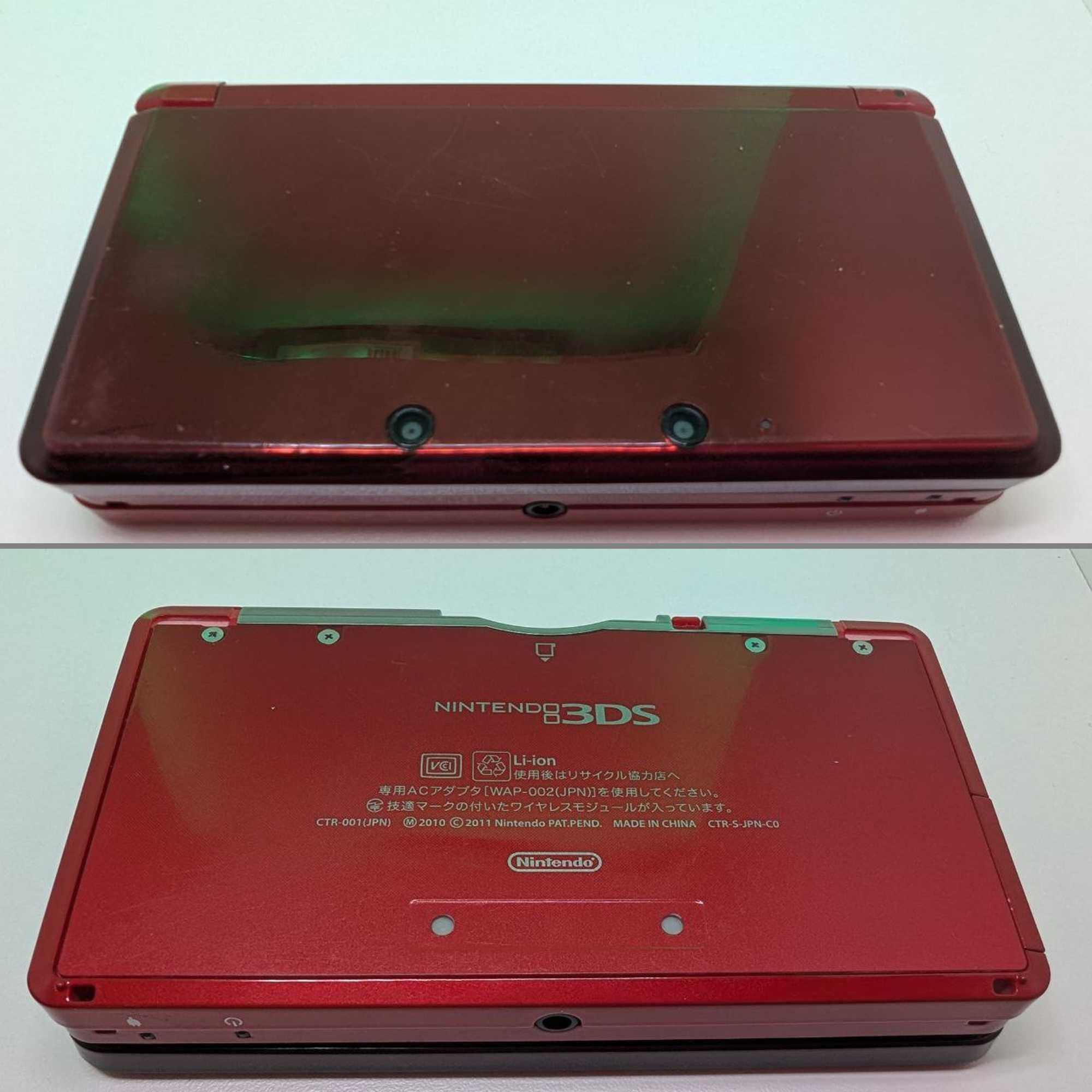 Nintendo 3DS Old (красная, 64гб, прошитая, с играми)