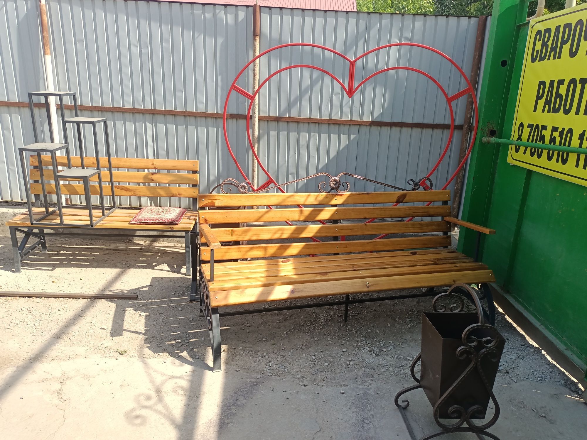 Скамейка мангал бар