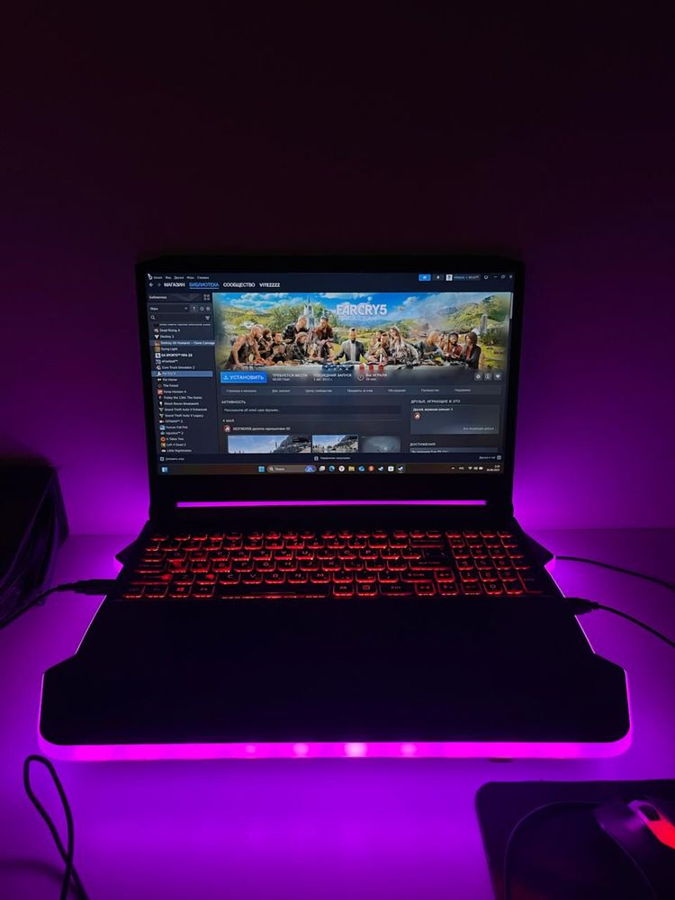 Продается Acer nitro 5 Ryzen в отличном состояний+ steam акк 50 игр