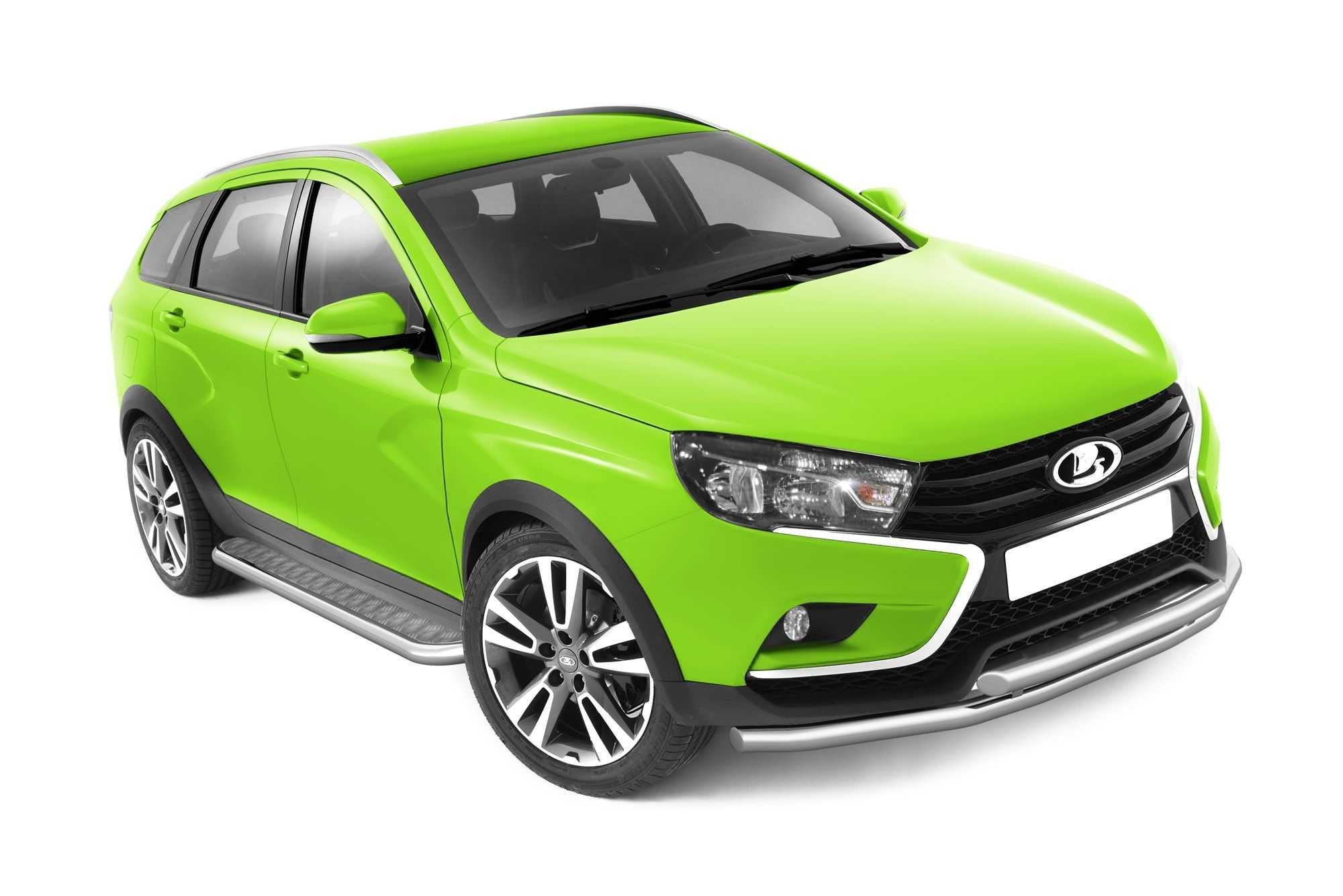 Защита переднего бампера двойная LADA Vesta SW Cross от 2017 г.в.