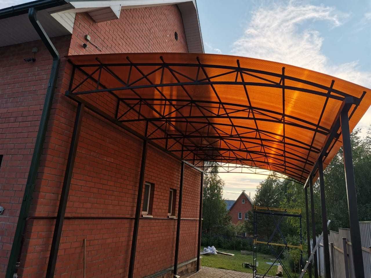 Сотовый поликарбонат прозрачный/бронза/коричневый 10 мм 12метров