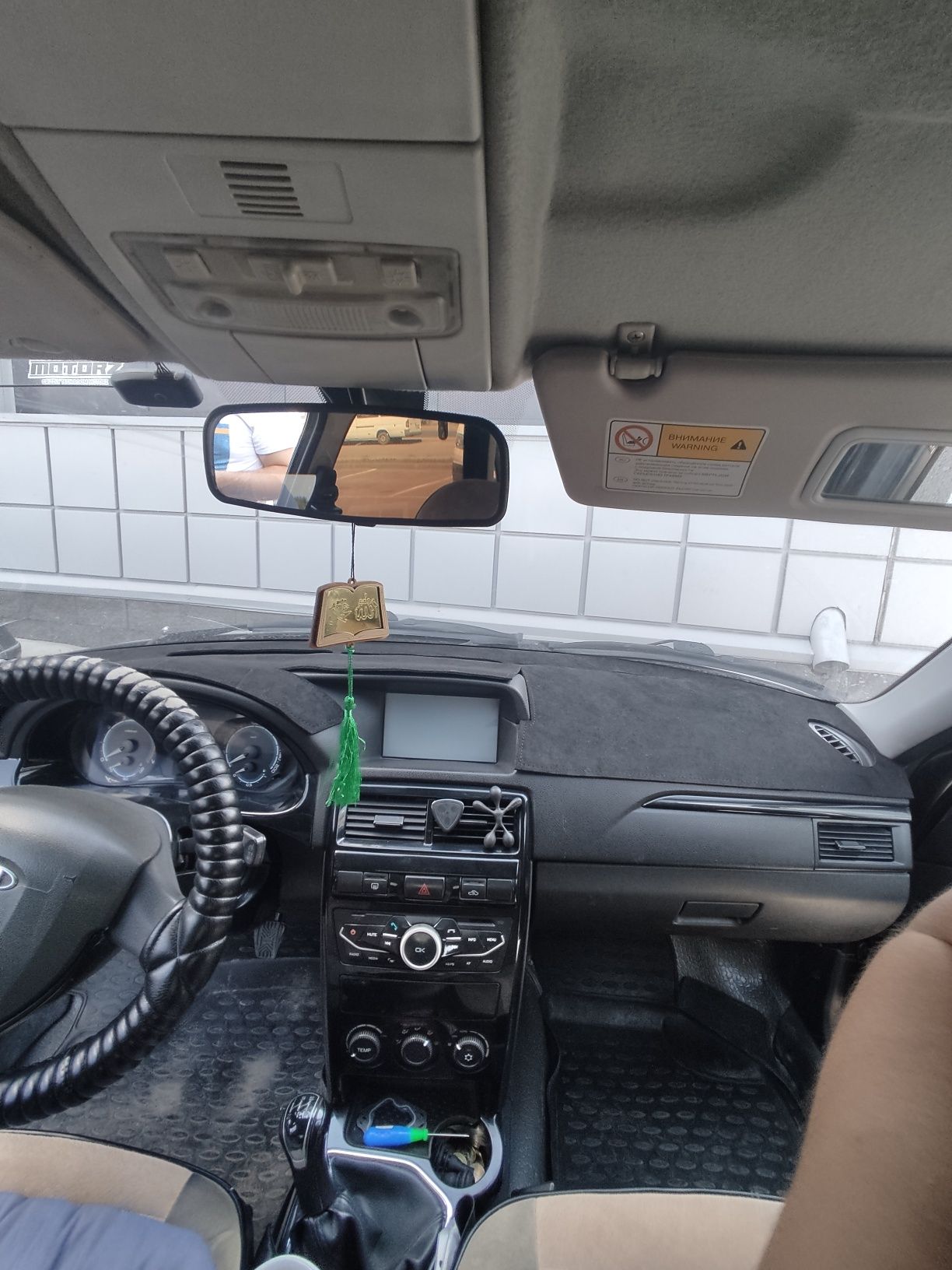 Накидка на панель из Алькантары