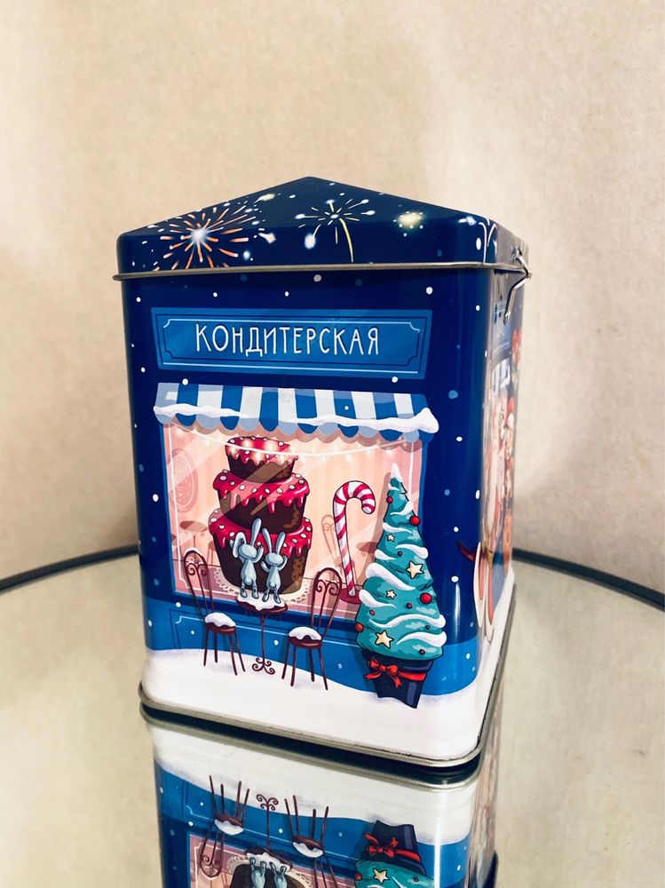 Жестяная баночка копилка Кафе Яшкино