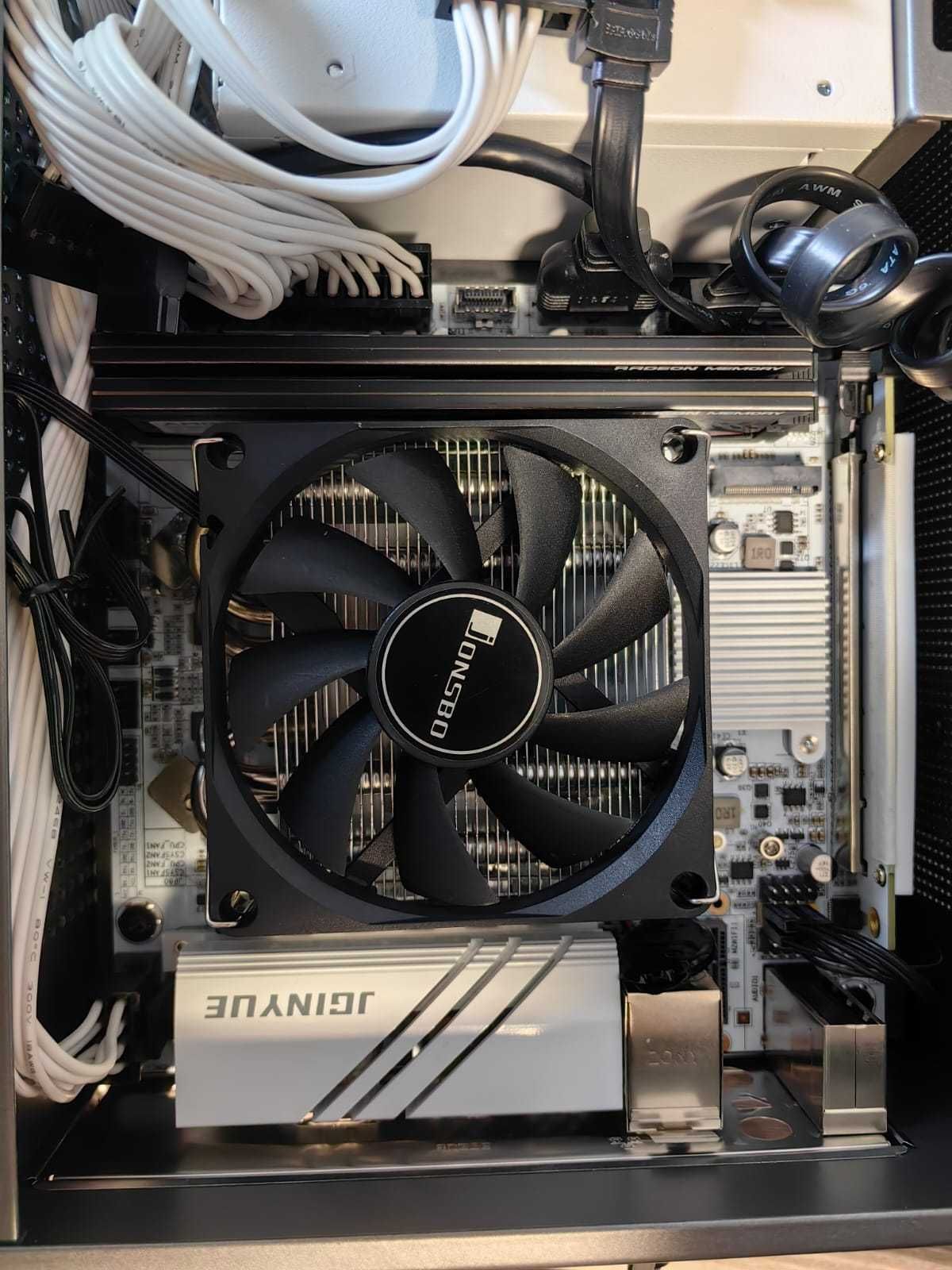 Компьютер Mini ITX Ryzen 5 5500/16Gb/SSD256/HDD1TB/RX580-8Gb/500W