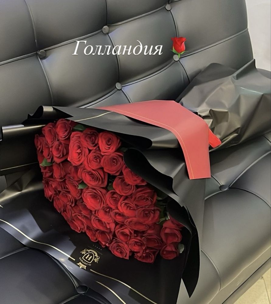 51 - 101 роза. Доставка. Акция высоких роз