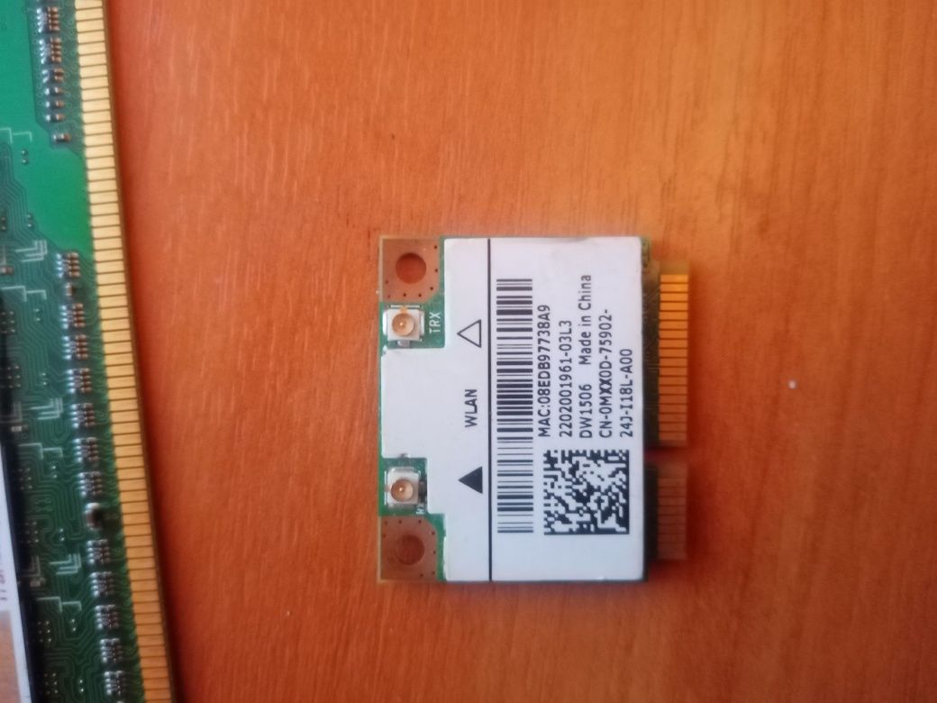 Продам комплектующие на компьютер, wifi, DDR2 1гб, процессор