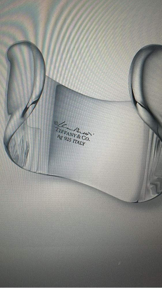 Tiffany bone cuff браслет из серебра 925