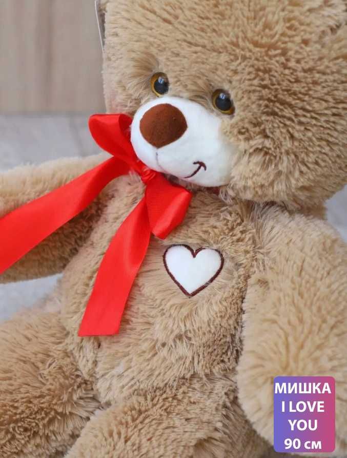 Акция! бесплатная упаковка, Мишка I love you !!Мягкая игрушка мишка