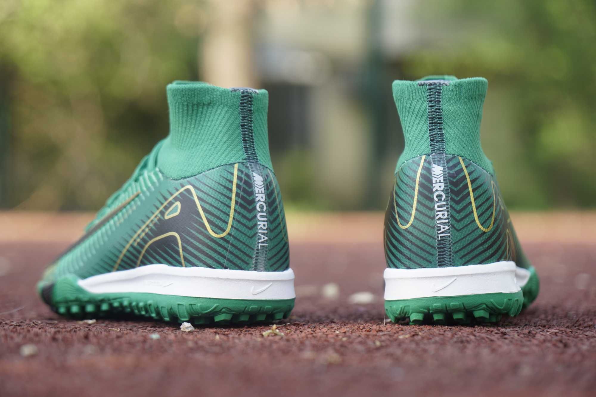 Детские футбольные бутсы-сороконожки Nike Mercurial Air Zoom