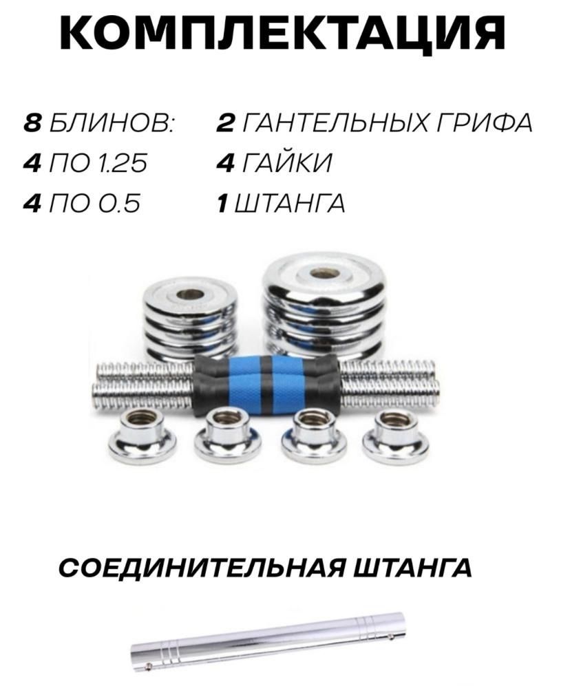 Гантели трансформер 10 общий вес