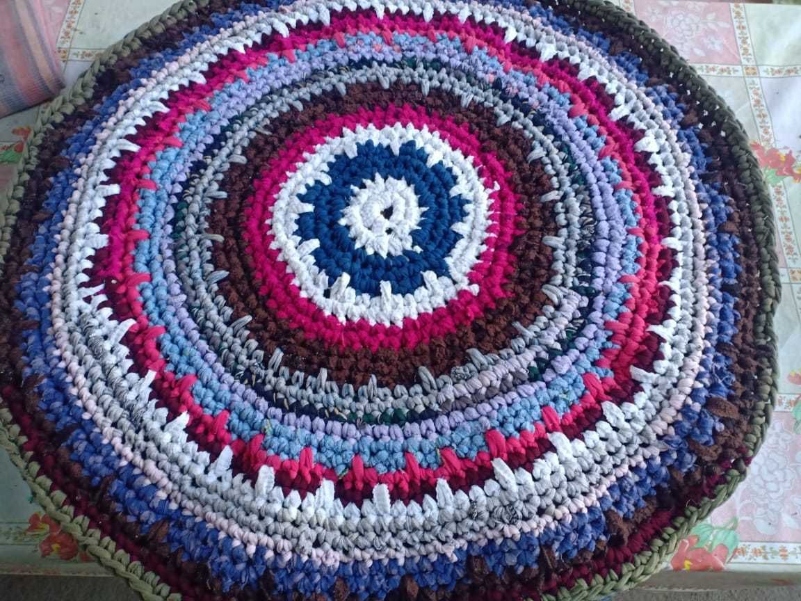 коврики ручной работы, handmade (вязаные крючком)