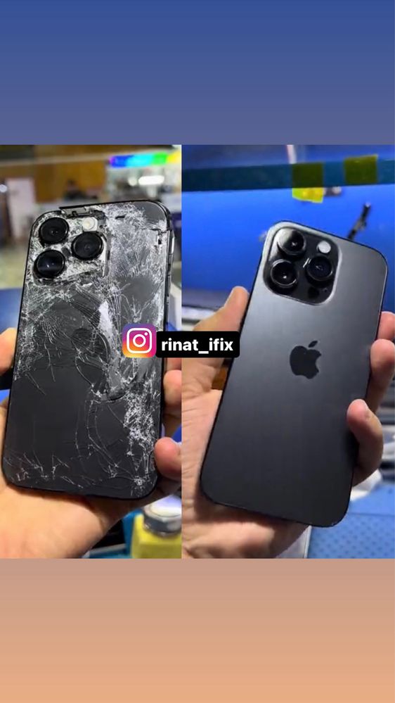 Замена заднего стекло iphone 12/13/13 pro max/14 pro max/15pro max
