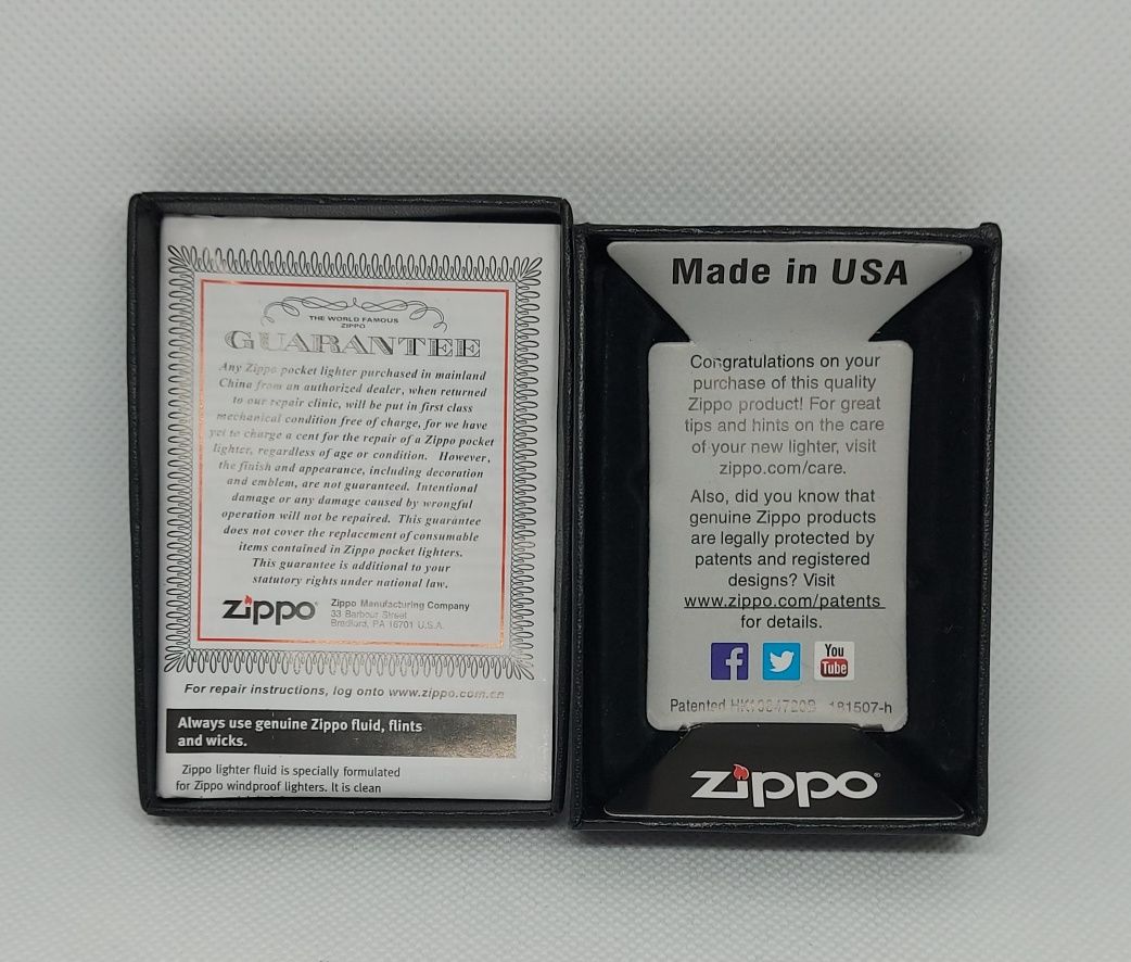 Бензиновая зажигалка Zippo Gold. Подарочная зажигалка зиппо USA. Light