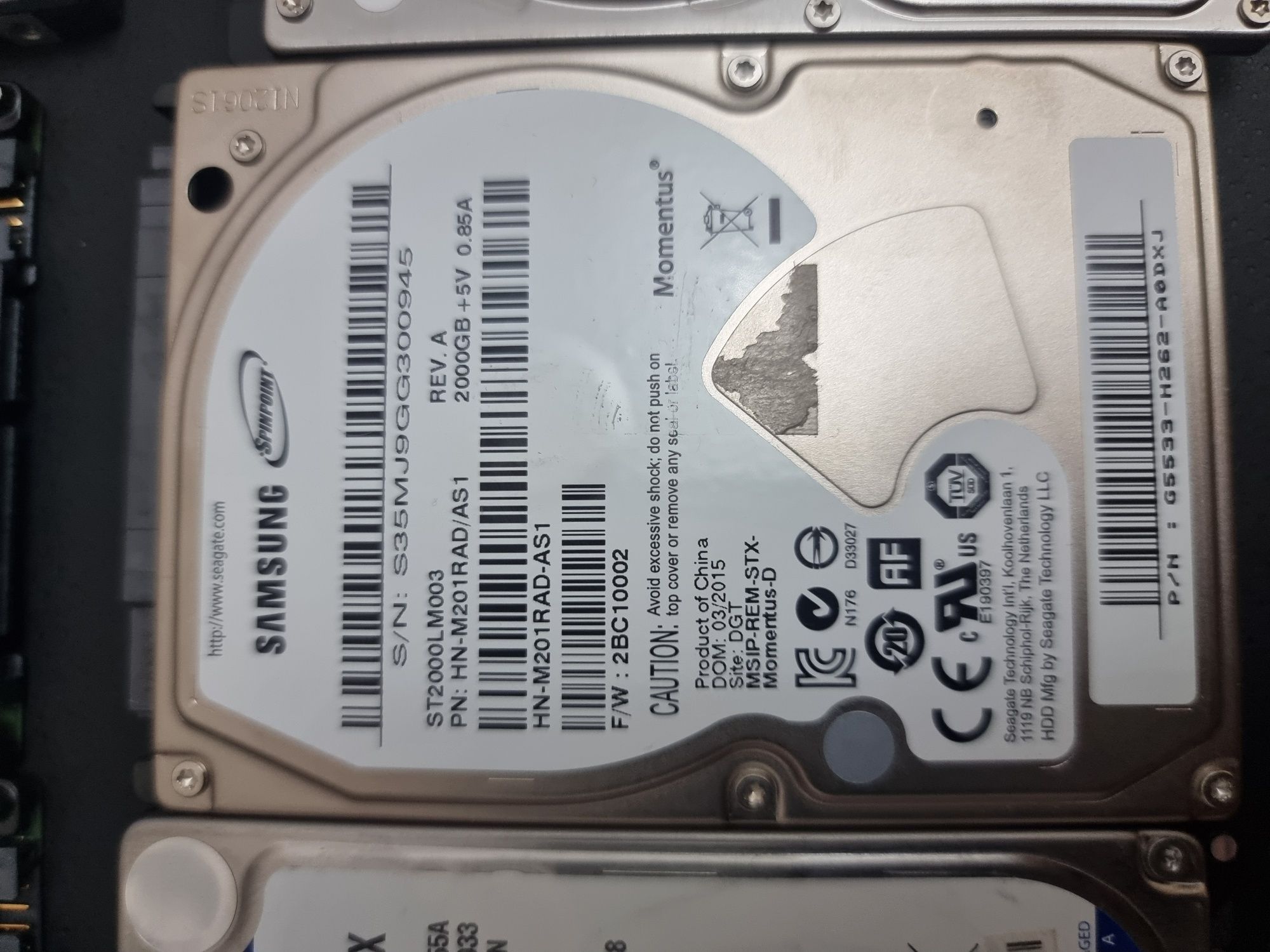 HDD жесткие диски 500, 750, 1000GB