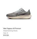 родам кроссовки Nike Pegasus 40 серого цвет