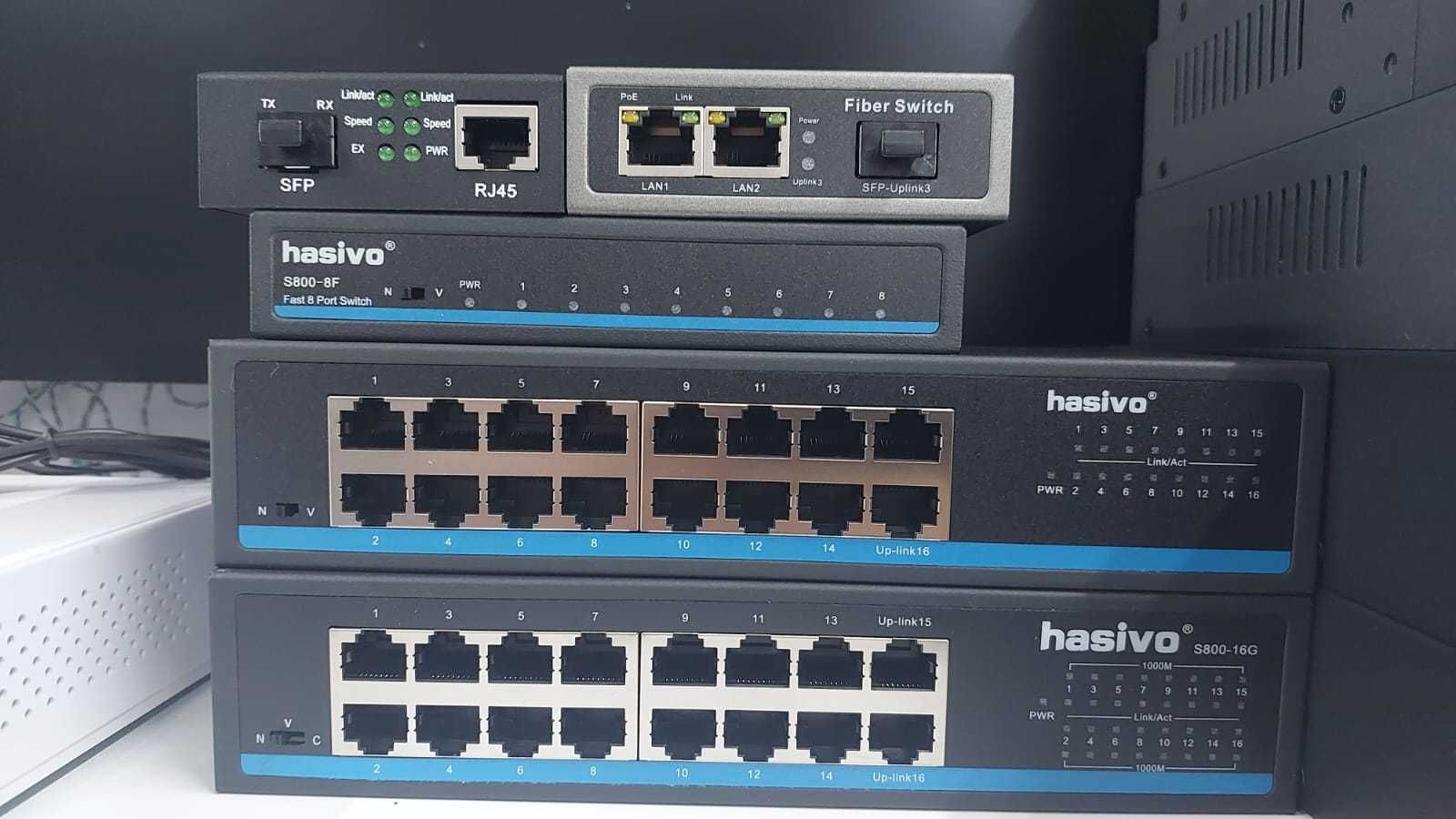 PoE коммутаторы Hasivo от 4 до 24 портов