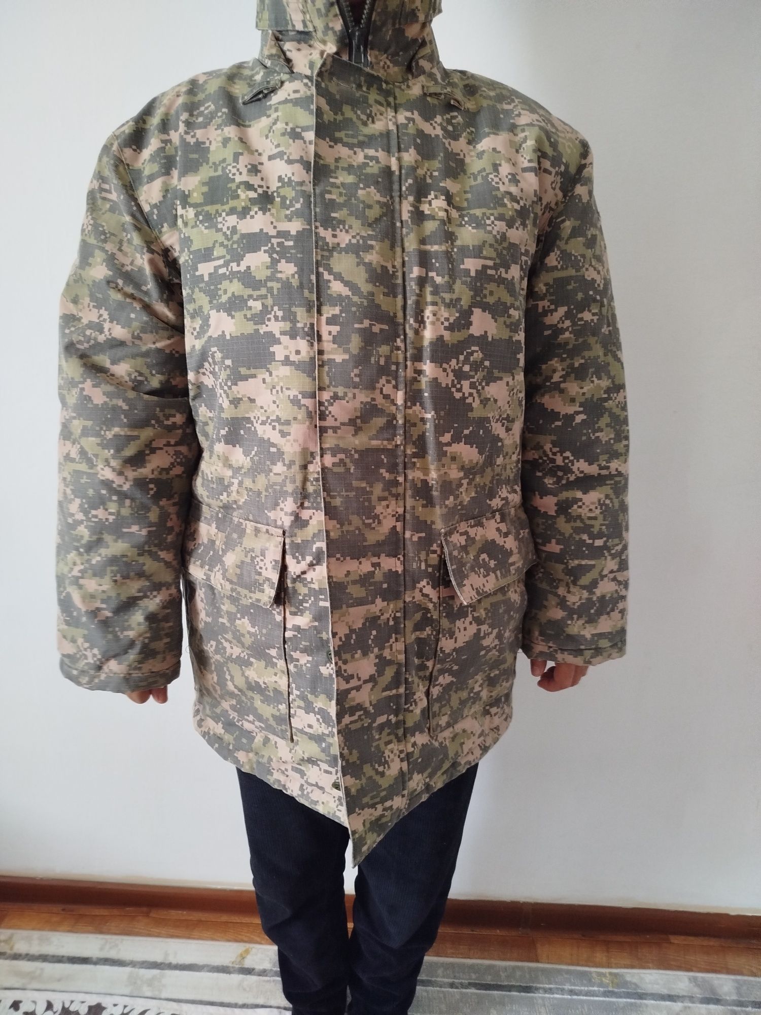 Военный бушлат мужской