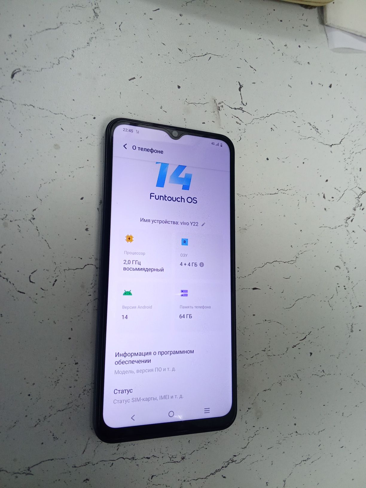 Vivo Y22 vivo Y22