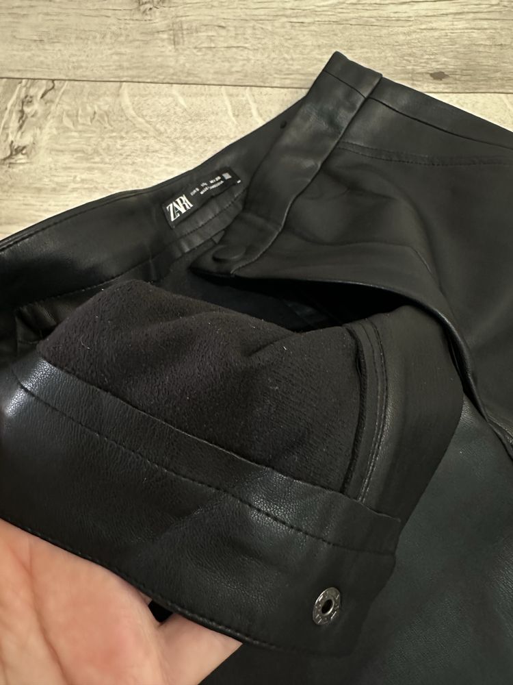 Брюки кож. Зам.  ZARA