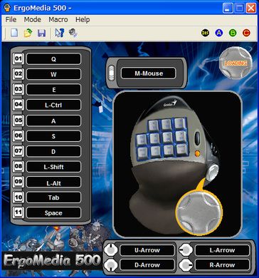 Игровая клавиатура Genius ErgoMedia 500