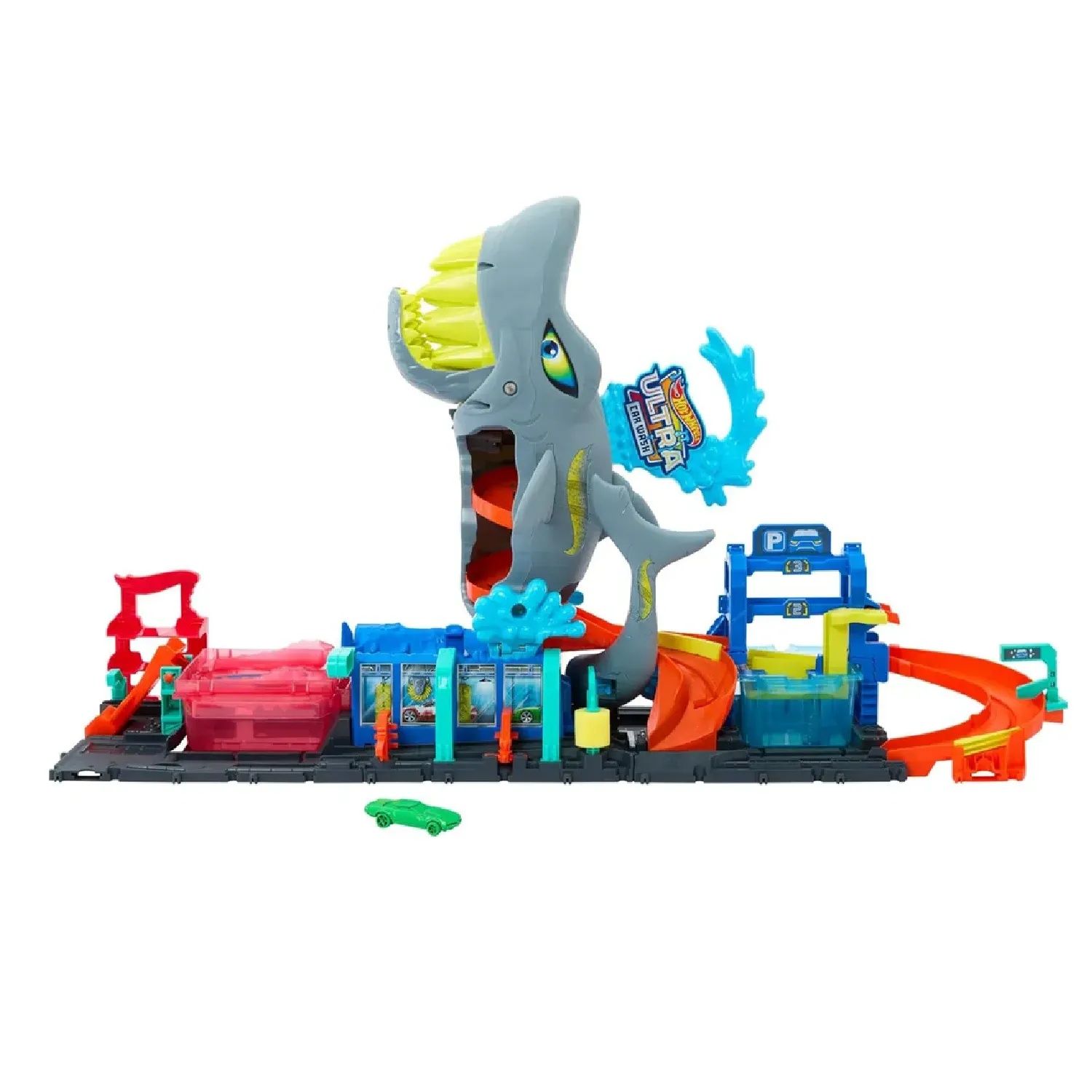 Hot wheels автомойка с акулой, хот вилс