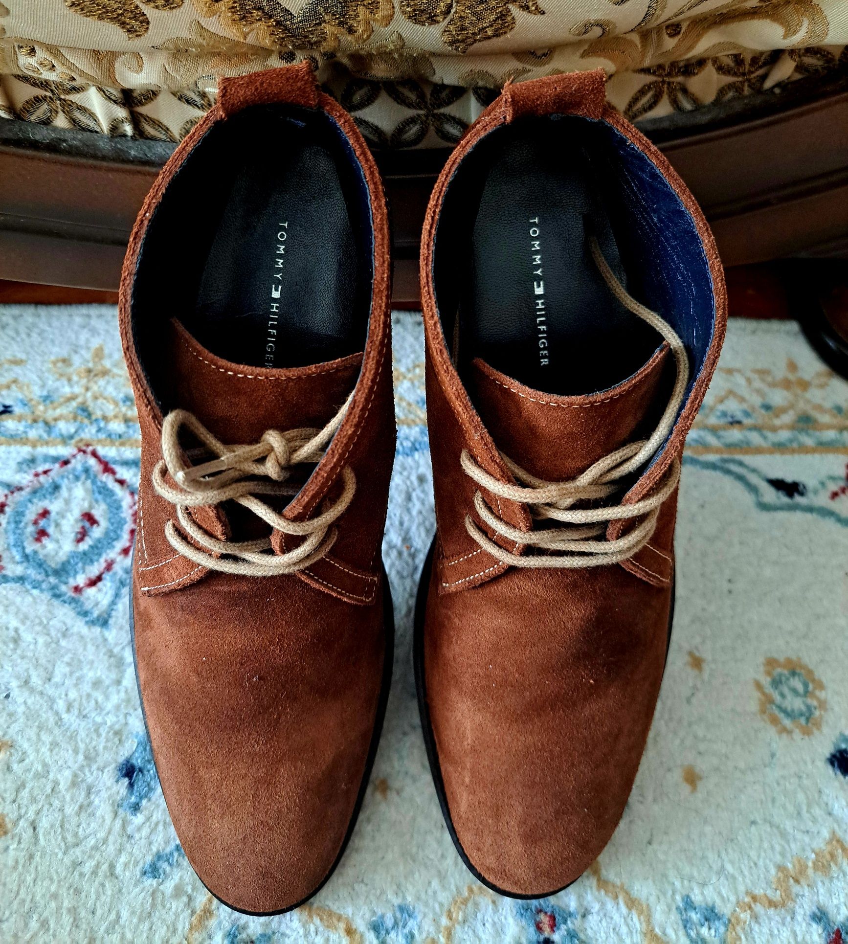 Ботинки весенние Tommy Hilfiger, замша, размер 40-41