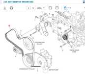 РЕМЕНЬ ВЕНТИЛЯТОРА Doosan DX360/450/490/530LCA-7M