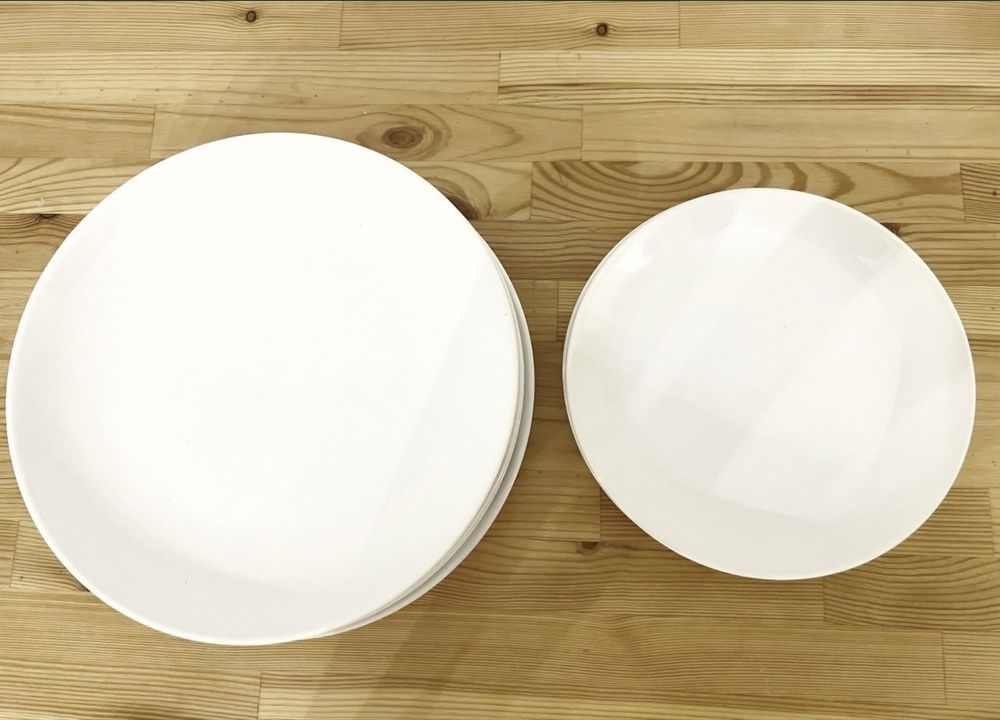 Тарелки Ikea белые икеа блюдце блюдо тарелка