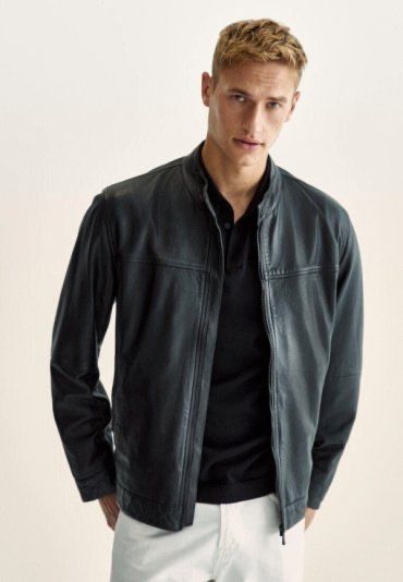Куртка кожаная от Massimo Dutti