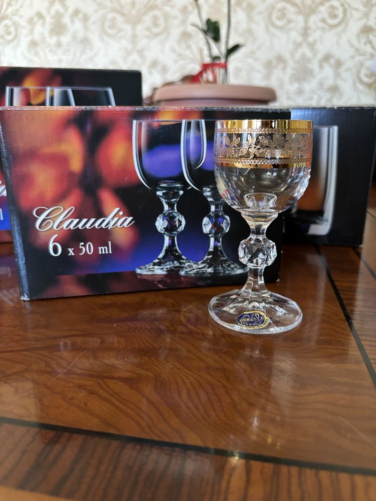 Графины Бокалы Фужеры рюмки Богема