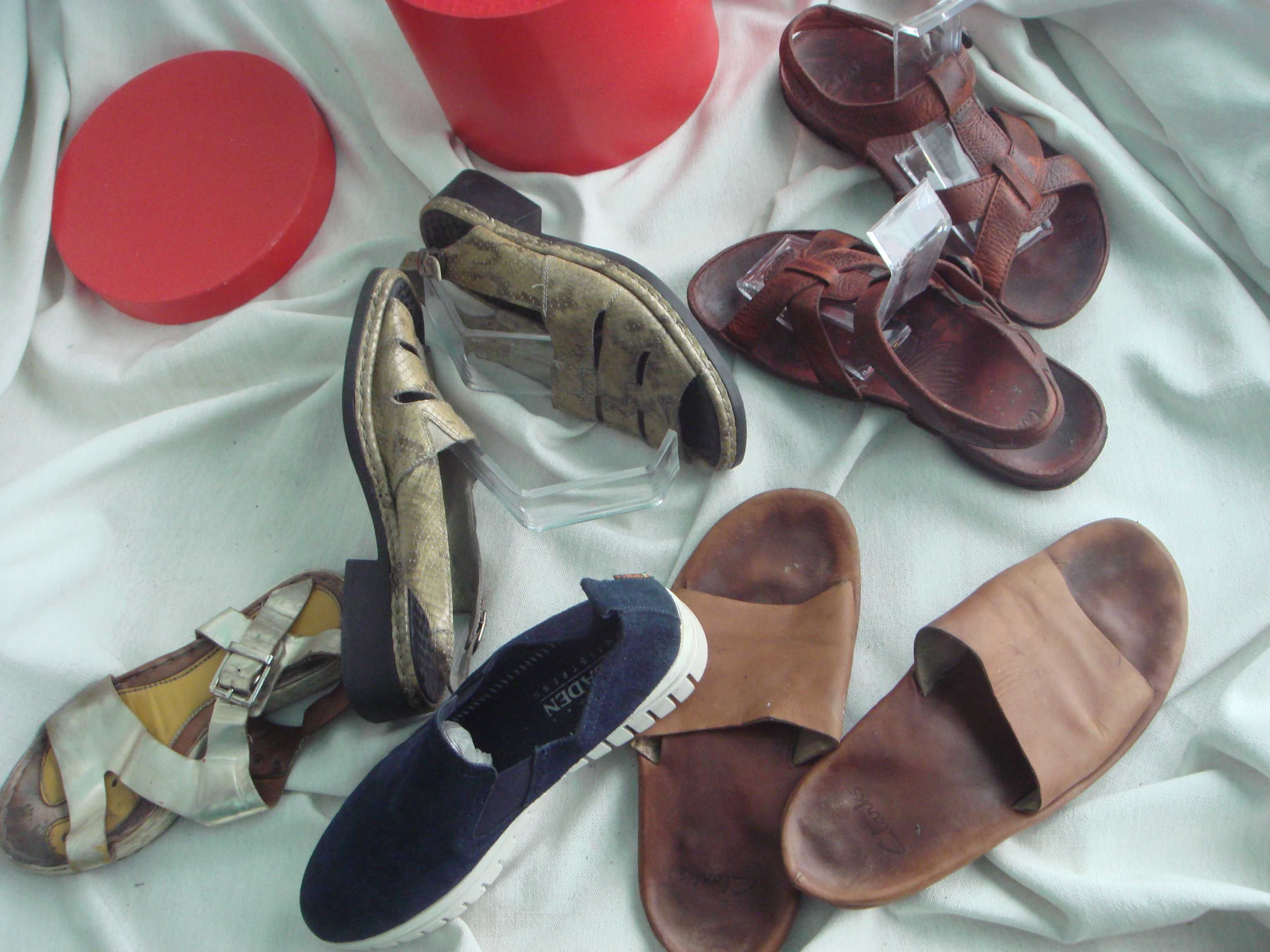 Clarks Сандалии Кожа Натуральная 37р  Англия стиля  бохо-шик и балетки