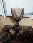 фужеры бокалы бордовые розовые glass ware
