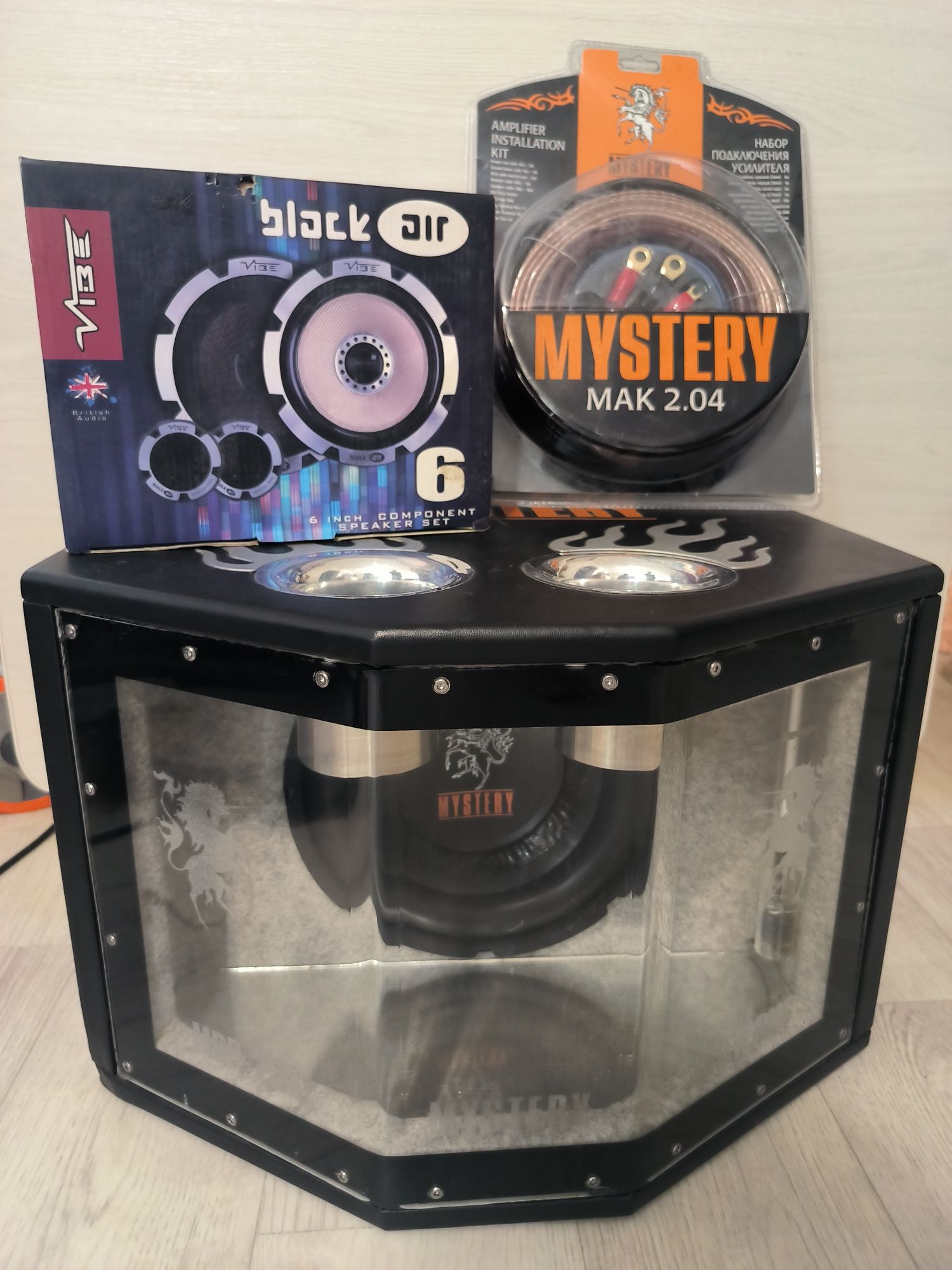 Продам сабвуфер Mystery MBP 253 и комплектующие