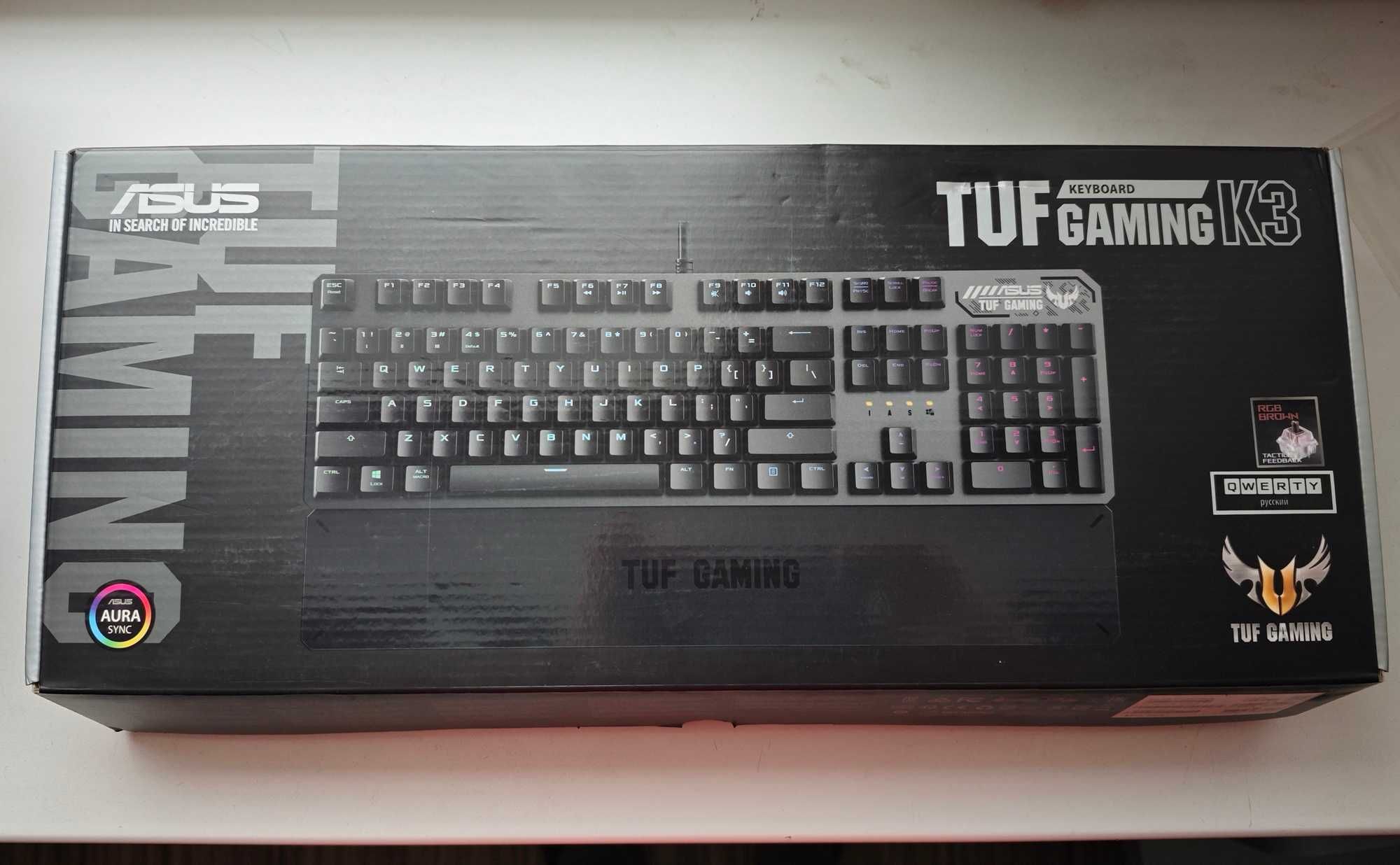 RGB механическая клавиатура Asus TUF gaming k3