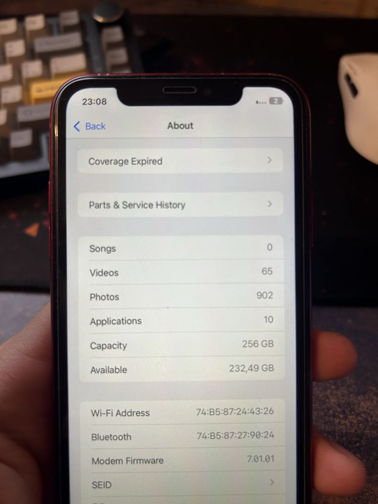 Хр красный на 256гб XR red 256gb