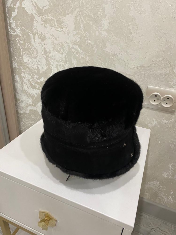 Норковая новая мужская шапка