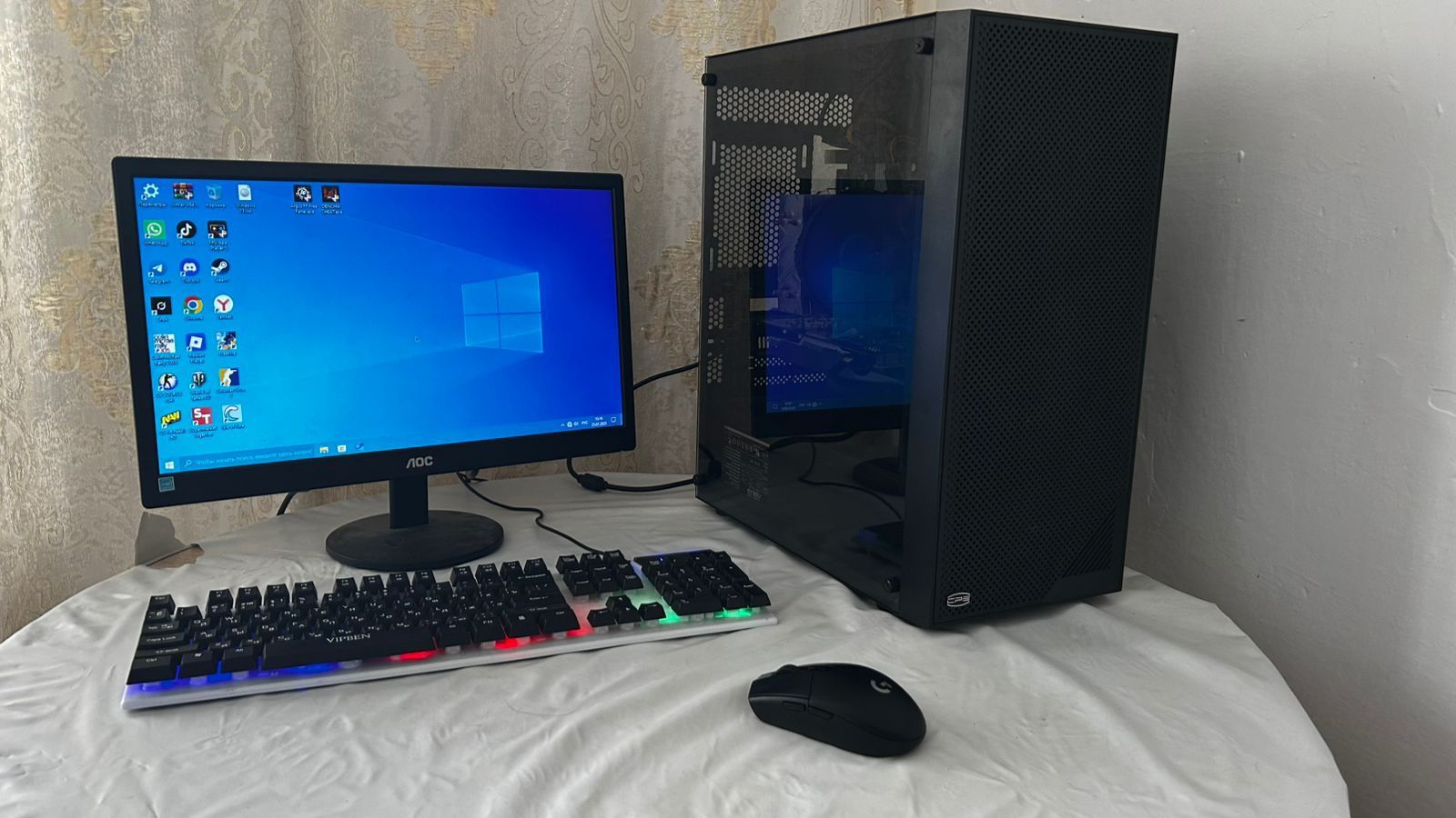 Готовый игровой ПК |i5+GTX 750Ti+75Гц монитор+мышка Logitek(1ms) |