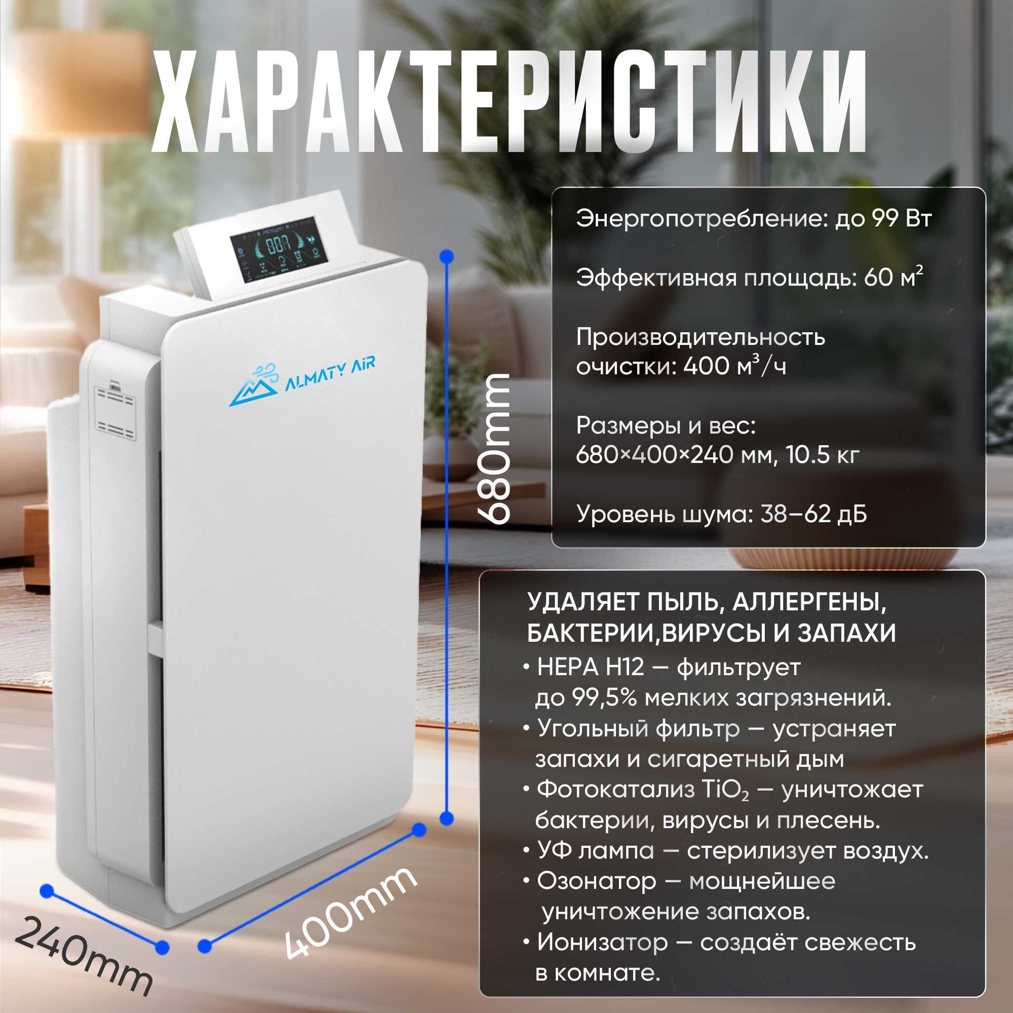 Очиститель воздуха AlmatyAir GL-K180