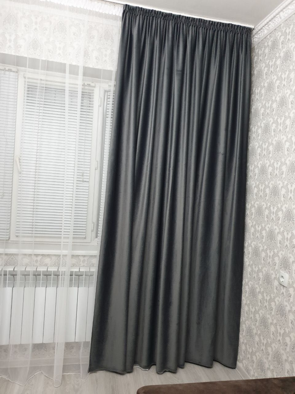 Полный комплект штор с тюлью