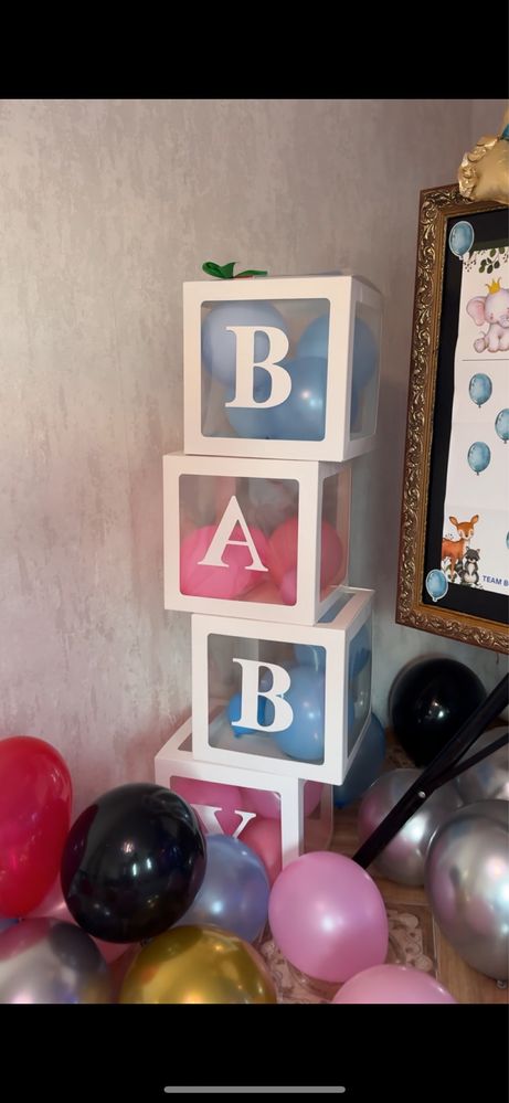 Продам стойку и коробку Baby для гендер пати!
