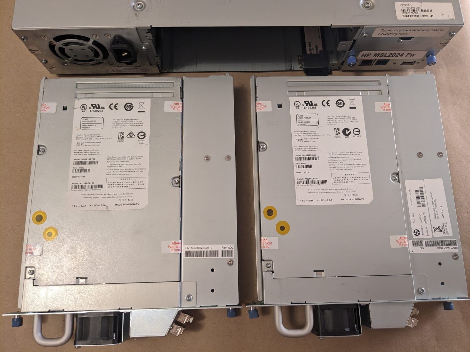 Ленточная библиотека HP MSL 2024