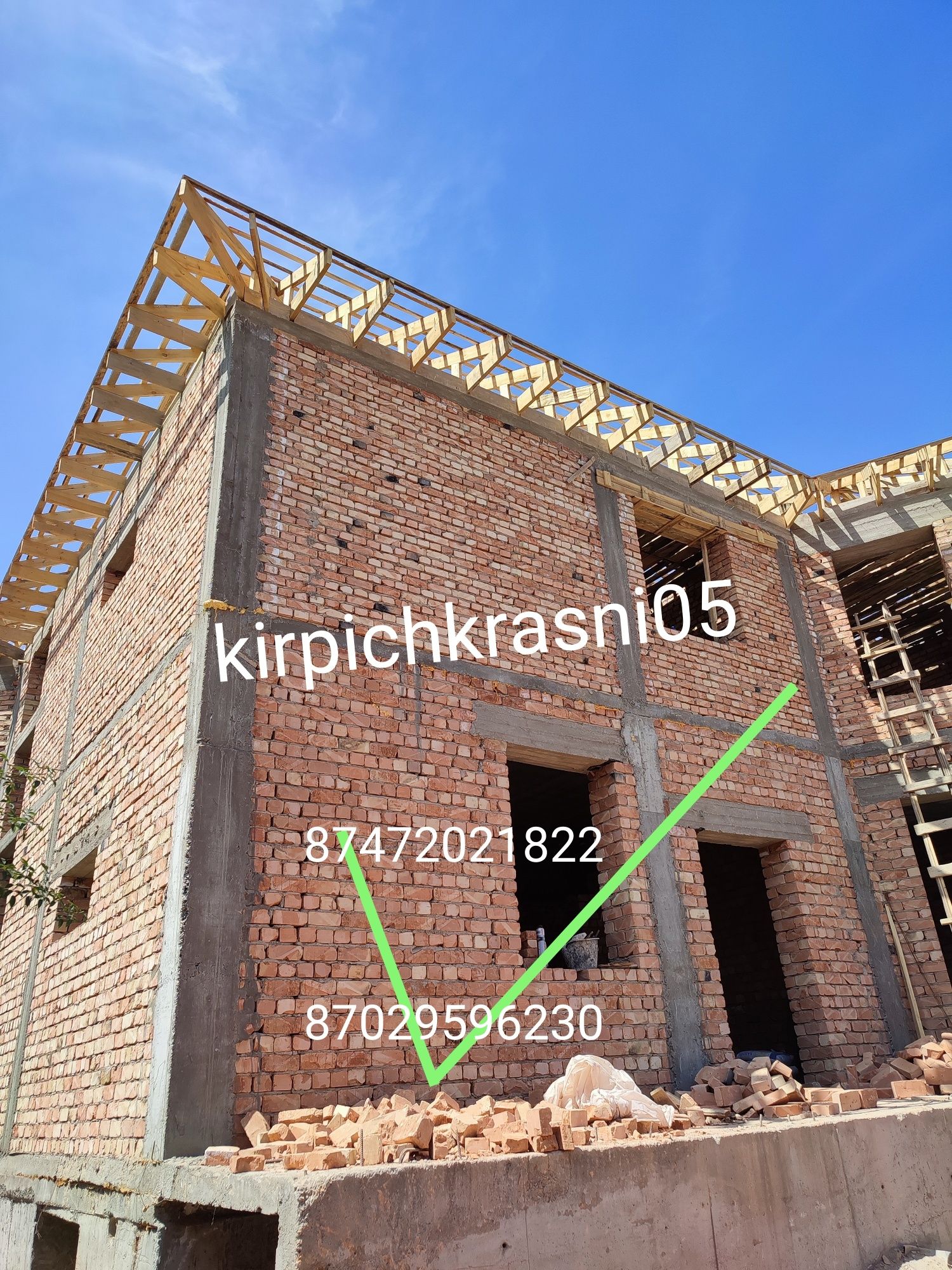 Кирпич красный кирпичи с Алматы с доставкой кирпиш кызыл