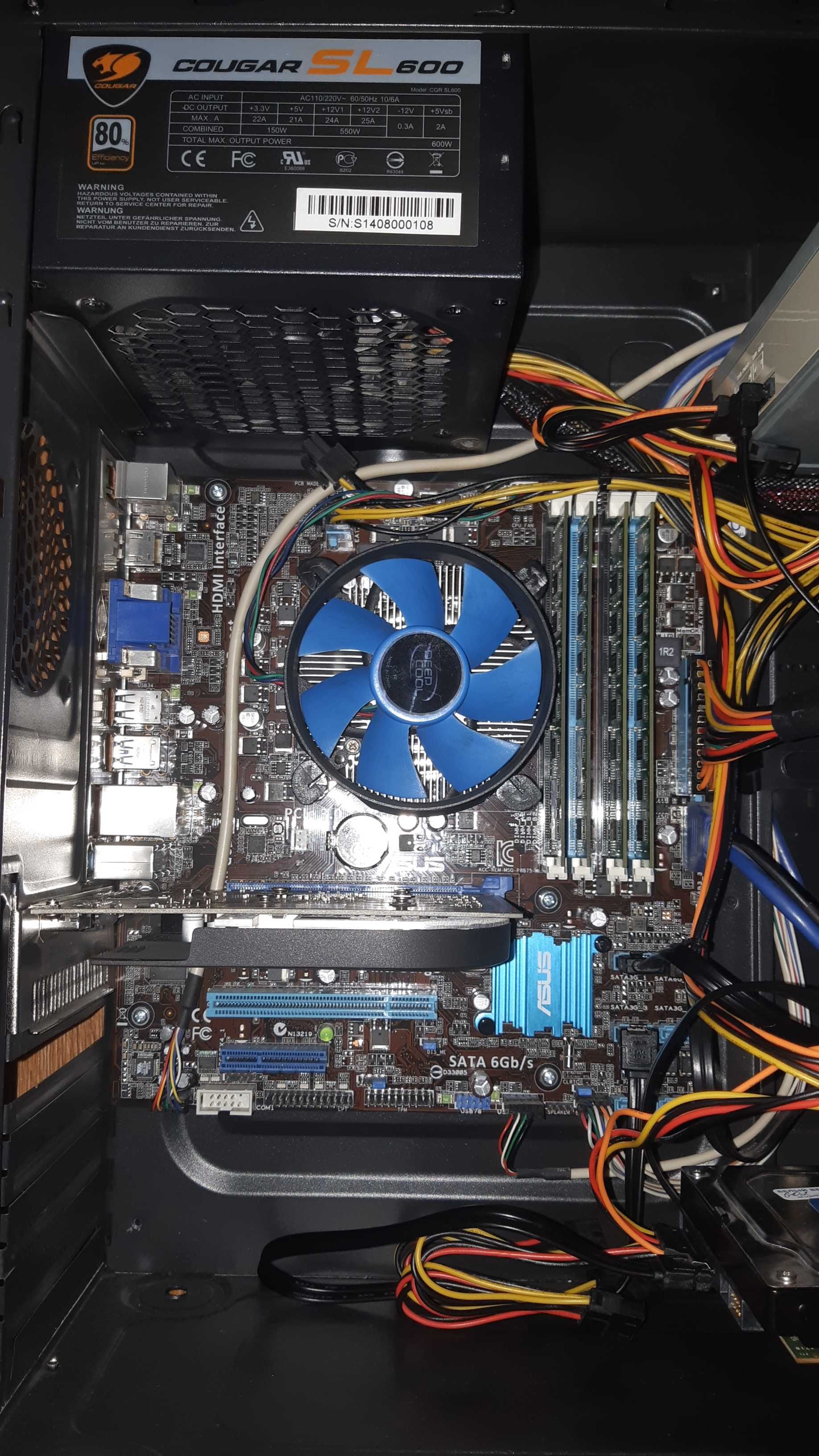 Системный блок G2020 3 ГГц/DDR3 8 Гб/SSD 80GB/HDD 320 Gb/GT1030 2Gb