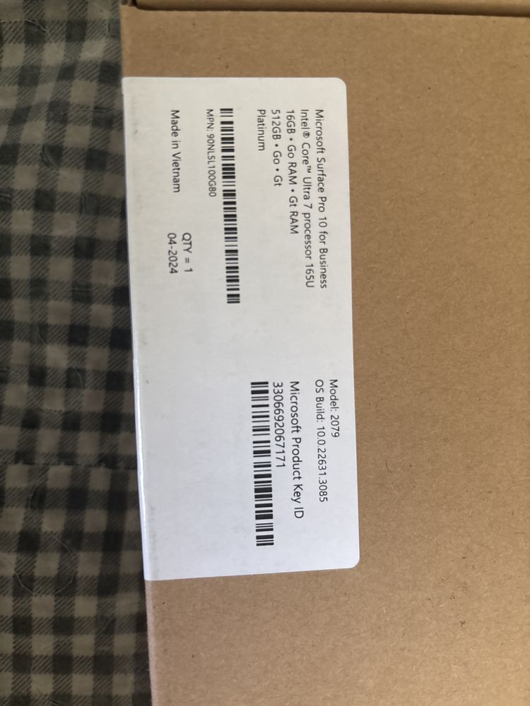 Microsoft Surface Pro 10 Ultra 7