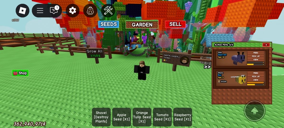 Продажа аккаунта в рб прокачка Grow a garden.